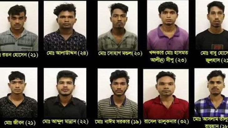 বাসে ডাকাতি-ধর্ষণ: ৬ আসামি তিনদিনের রিমান্ডে