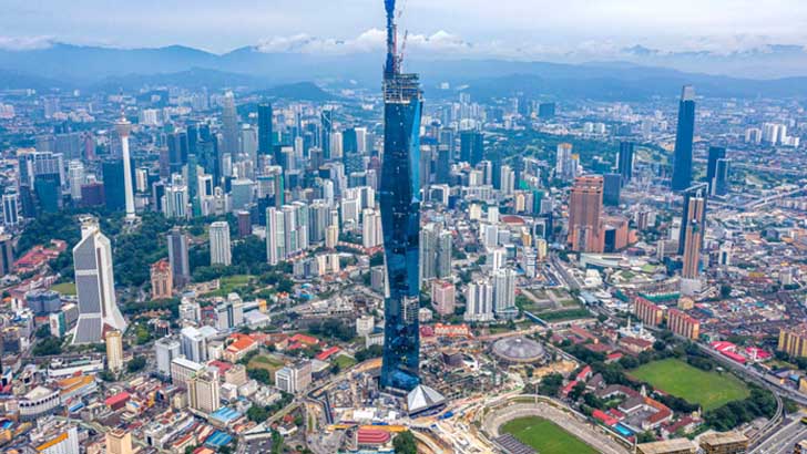 মালয়েশিয়ায় আগামী বছর খুলে দেওয়া হবে বিশ্বের দ্বিতীয় সর্বোচ্চ ভবন