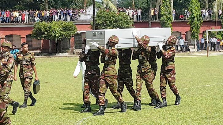 ১২ দিন পর চিরনিদ্রায় শায়িত শান্তিরক্ষী জাহাঙ্গীর