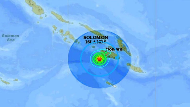 সলোমন দ্বীপপুঞ্জে ভূমিকম্প, সুনামি সতর্কতা জারি