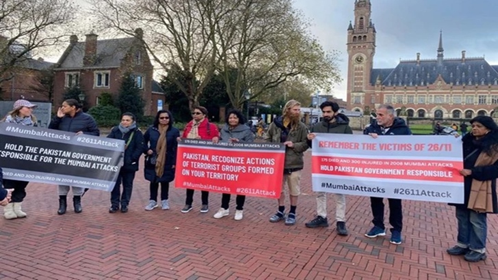 ২৬/১১ মুম্বাই হামলা স্মরণে নেদারল্যান্ডসে মানবাধিকার সংস্থার বিক্ষোভ