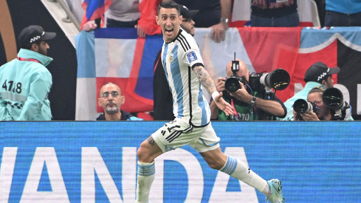 ডি মারিয়ার গোলে ব্যবধান দ্বিগুণ করল আর্জেন্টিনা