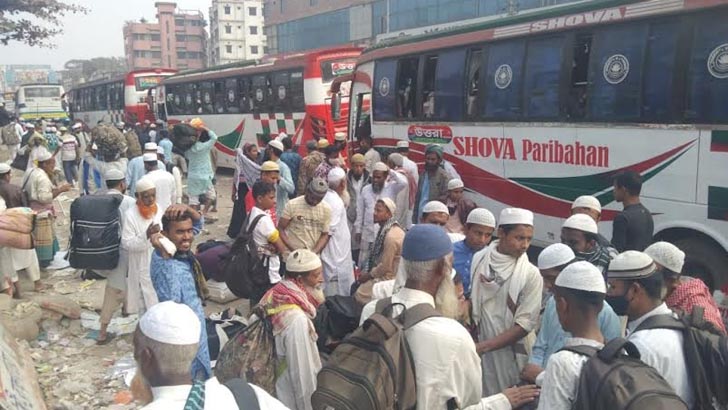 বিশ্ব ইজতেমা: ফিরতি পথে মুসল্লিদের চরম ভোগান্তি