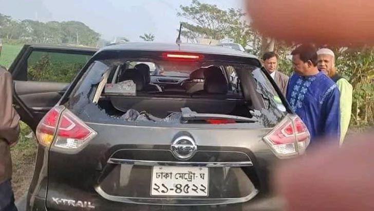 কুমিল্লা উত্তর জেলা আ.লীগের সভাপতির ওপর হামলা, গাড়ি ভাঙচুর