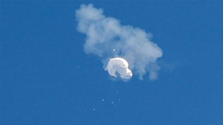 যুদ্ধবিমান দিয়ে গুলি করে নামানো হলো সেই চীনা বেলুন