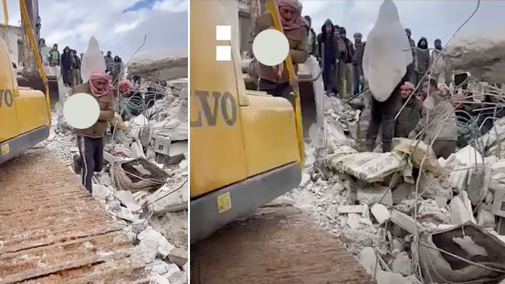 ভূমিকম্পের ধ্বংসস্তূপের নিচে ‘অলৌকিক’ শিশুর জন্ম, দেখুন ভিডিও