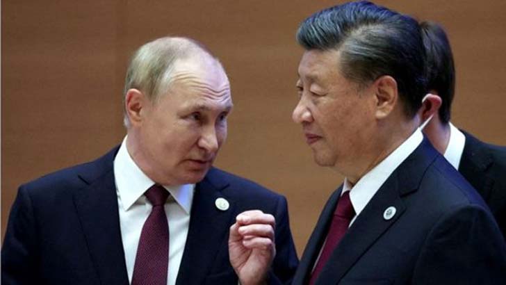দুই দেশের সম্পর্কের প্রশংসা শি ও পুতিনের