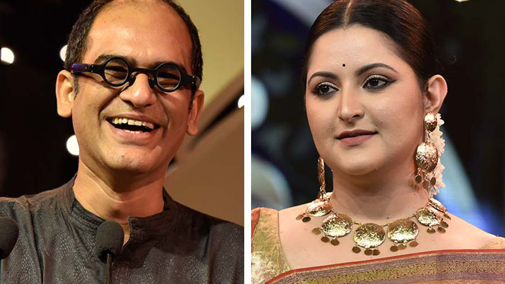 কলকাতায় বর্ষসেরা অভিনেত্রীর পুরস্কার পেলেন পরীমনি