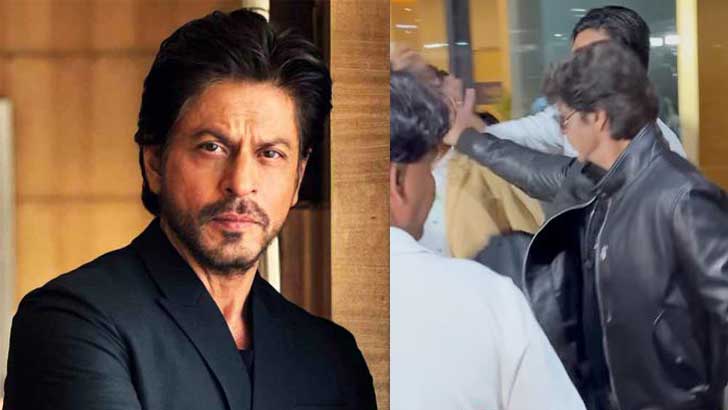 ভক্তকে ‘ধাক্কা’, শাহরুখের ব্যবহারে ক্ষুব্ধ নেটিজেনরা