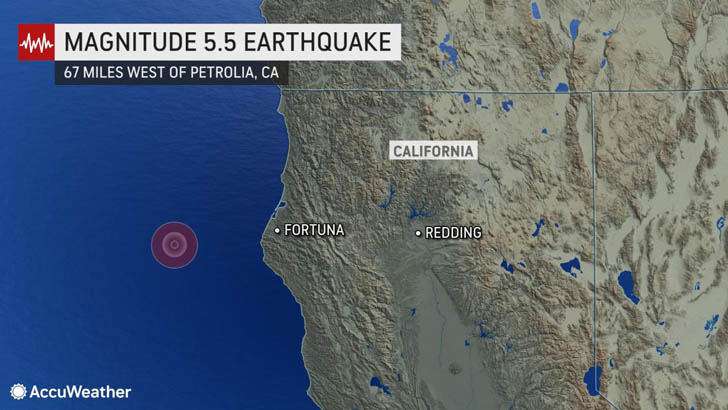 ক্যালিফোর্নিয়ায় ৫.৫ মাত্রার শক্তিশালী ভূমিকম্প