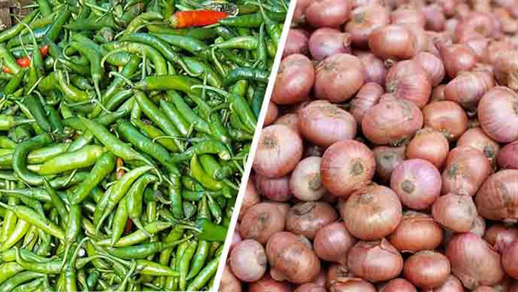 কাঁচা মরিচ ও পেঁয়াজের দামে বাজারে উত্তাপ