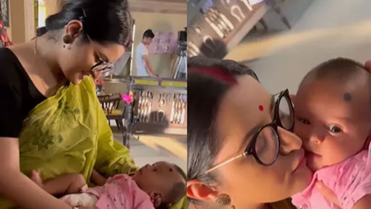 রাজ্য ছাড়াও আরেক সন্তানকে প্রকাশ্যে আনলেন পরীমনি!