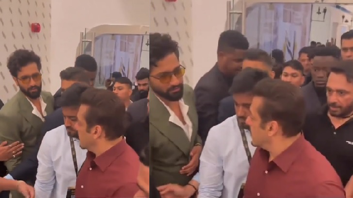 ভিকিকে সালমানের কাছে যেতে দিলেন না নিরাপত্তারক্ষীরা, ভিডিও ভাইরাল
