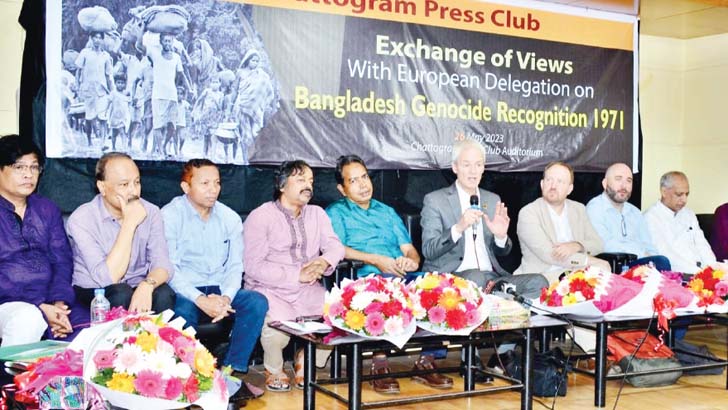 একাত্তরে গণহত্যার আন্তর্জাতিক স্বীকৃতি পাবে বাংলাদেশ: হ্যারি ভ্যান বোমেল