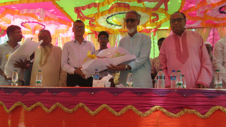 চেরকুরঘাট সেতুর ভিত্তিপ্রস্তর উদ্বোধন জাতীয় পার্টির এমপি হাফিজের