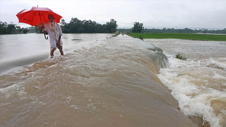 ভারি বৃষ্টি ও পাহাড়ি ঢল, তিস্তায় বন্যার পূর্বাভাস