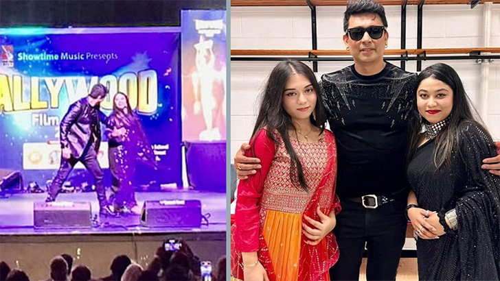 দুই মার্কিন তরুণীর সঙ্গে নেচে দর্শক মাতালেন জায়েদ খান