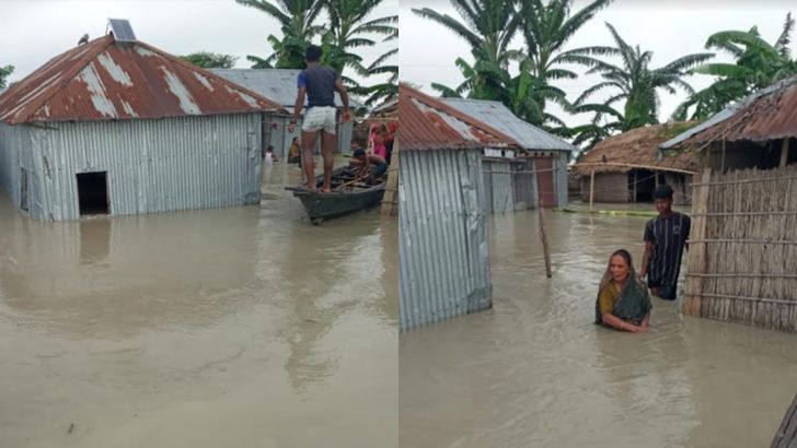 নদনদীর পানি বাড়ছে, প্লাবিত হচ্ছে নতুন জনপদ