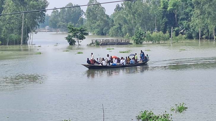 কুড়িগ্রামে ৫০ হাজার মানুষ পানিবন্দি