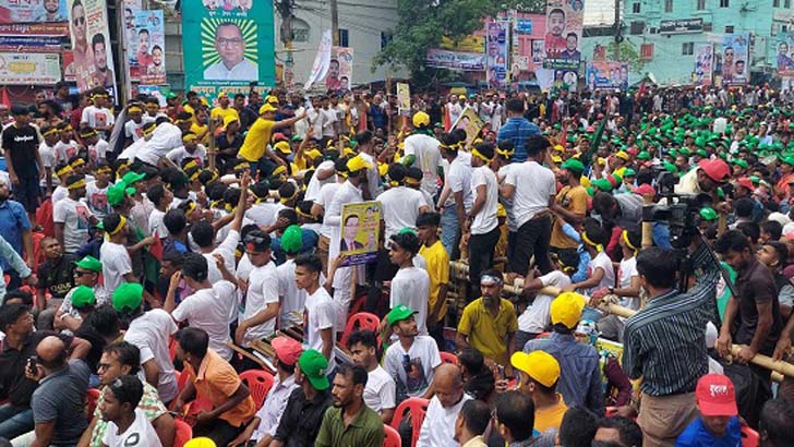 খুলনায় তারুণ্যের সমাবেশে বিএনপির দুই গ্রুপের ‘হাতাহাতি’