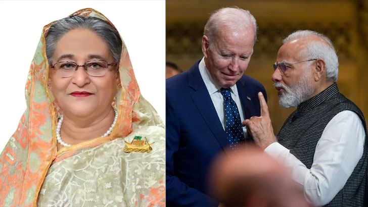 শেখ হাসিনা সরকার দুর্বল হলে সুখকর হবে না, ওয়াশিংটনকে দিল্লির বার্তা