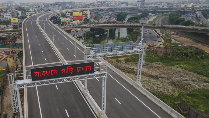 সর্বসাধারণের জন্য খুলল ঢাকা এলিভেটেড এক্সপ্রেসওয়ের দ্বার