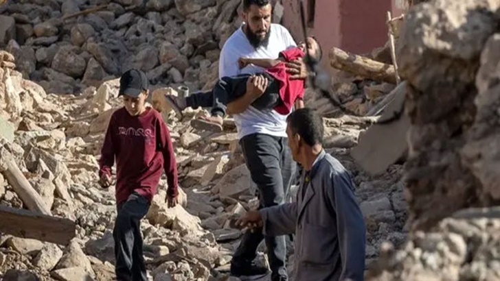 মরক্কোর ভূমিকম্পে গা-ঝাড়া