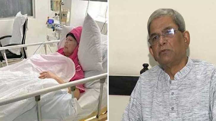 খালেদা জিয়ার সঙ্গে হাসপাতালে দেখা করলেন মির্জা ফখরুল