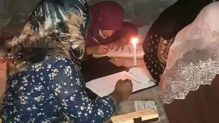 মোমবাতি জ্বালিয়ে পরীক্ষা!