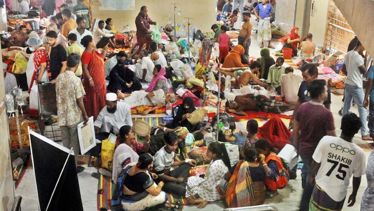 ডেঙ্গুতে আরও ১৫ জনের মৃত্যু