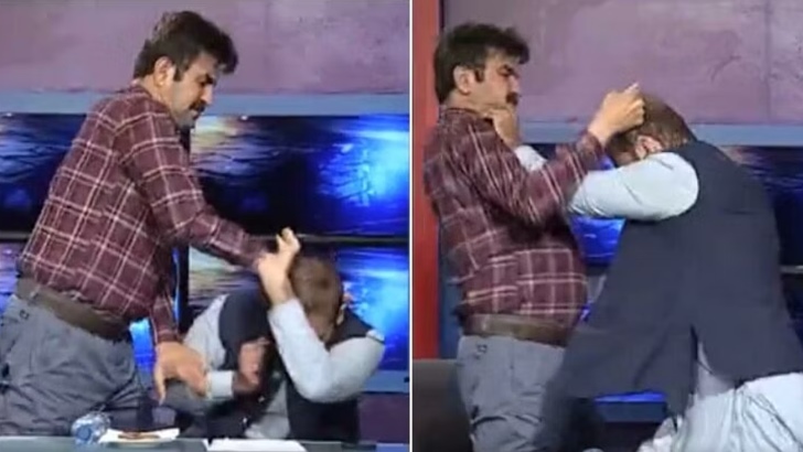টকশোতে ইমরান খানের আইনজীবী ও নওয়াজের সিনেটরের মারামারি, ভিডিও ভাইরাল