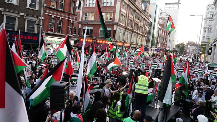 ব্রিটেনে ফিলিস্তিনের পতাকা উড়ালেই মামলা, ফ্রান্স-জার্মানিতে মিছিল-মিটিং নিষিদ্ধ