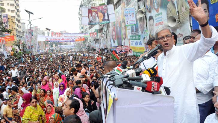 ‘২৮ অক্টোবর থেকে আন্দোলনের মহাযাত্রা, সরকার পতন না হওয়া পর্যন্ত ফিরব না’