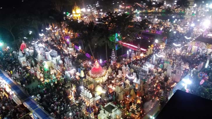 উপমহাদেশের সবচেয়ে বড় শ্মশান দীপালি উৎসব অনুষ্ঠিত