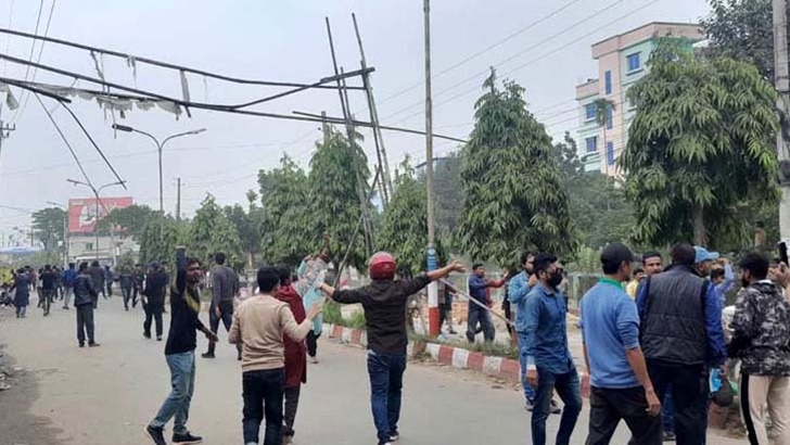 হবিগঞ্জে পুলিশ-বিএনপি সংঘর্ষে আহত অর্ধশত