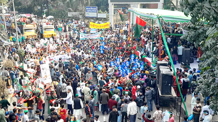 আওয়ামী লীগের বিজয় র‌্যালি শুরু