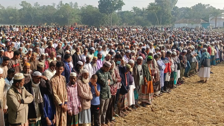 স্বতন্ত্র প্রার্থী আমিনুল হকের দাফন সম্পন্ন