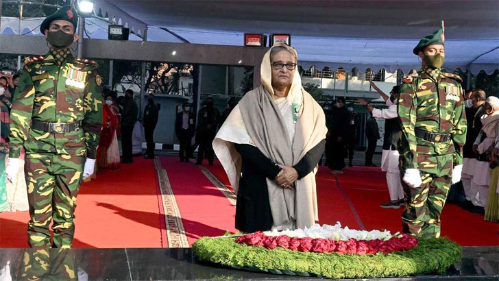 বঙ্গবন্ধুর স্বদেশ প্রত্যাবর্তন দিবসে প্রধানমন্ত্রীর শ্রদ্ধা