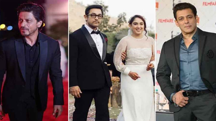 আমিরের মেয়ের রিসেপশনে সালমান-শাহরুখসহ আরও যারা ছিলেন