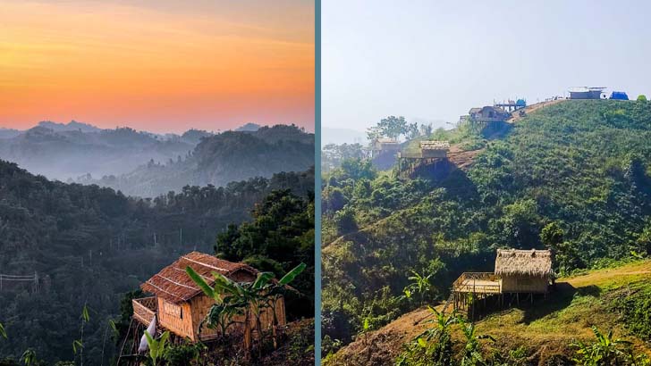 রাত হলে দূরের বাতিগুলো মিটমিট করে জ্বলে