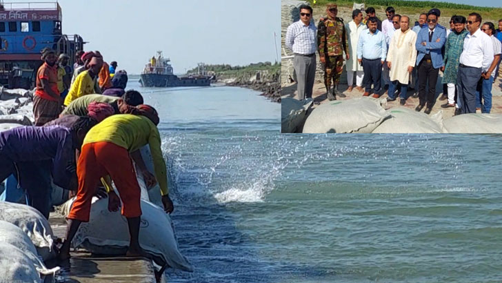 ৯৪ কোটি টাকা ব্যয়ে হরিরামপুরে পদ্মা নদীর তীর সংরক্ষণ কাজ শুরু