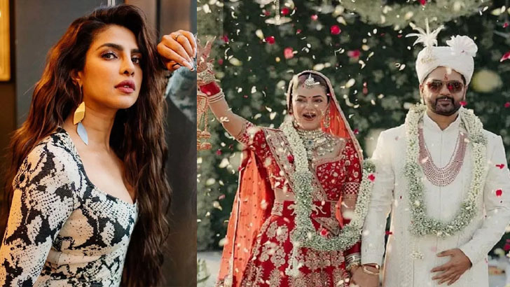 বিয়েতে বোন প্রিয়াংকাকে যেভাবে অনুকরণ করলেন মীরা