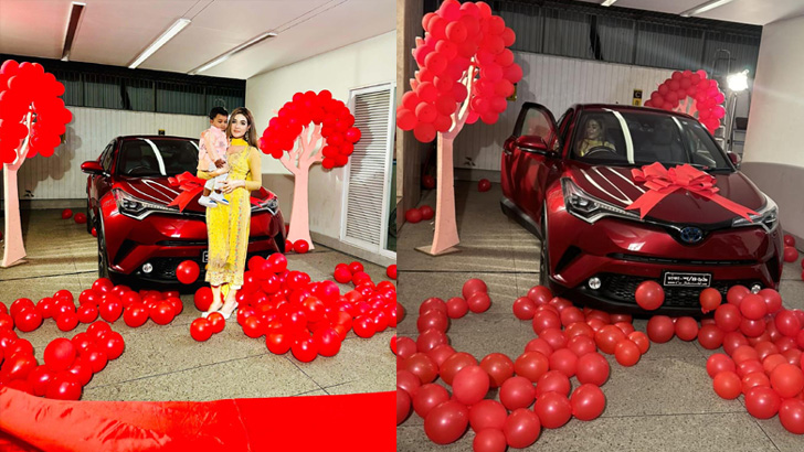 জন্মদিনে গাড়ি পেলেন মাহির ছেলে, কে দিল এই উপহার?