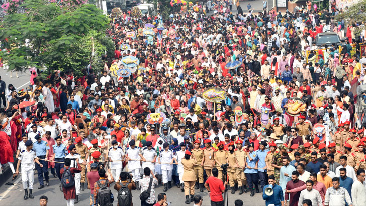 সাম্প্রদায়িকতা রুখে দেওয়ার প্রত্যয়ে বর্ষবরণ উৎসব উদযাপিত 