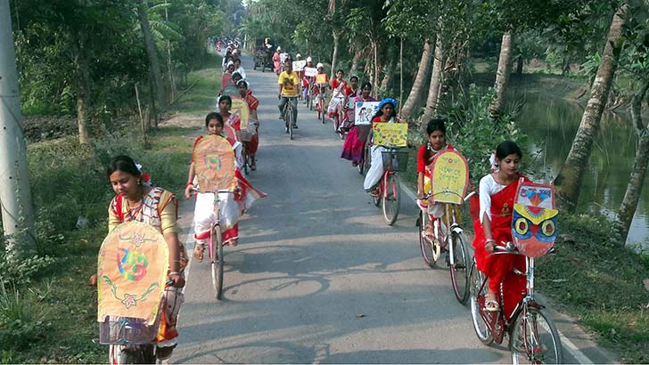 বর্ষবরণ উপলক্ষে ১৭ কিমিজুড়ে সাইকেল শোভাযাত্রা