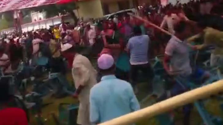 কটিয়াদীতে দুই এমপির উপস্থিতিতে সংঘর্ষ