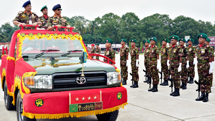 সেনাপ্রধানকে বিদায়ী সংবর্ধনা