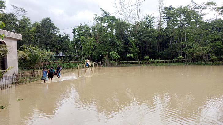 জকিগঞ্জে ফের বন্যায় ৫৮ গ্রাম প্লাবিত
