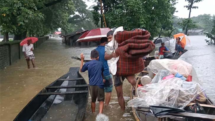 সুনামগঞ্জে বন্যা পরিস্থিতির অবনতি