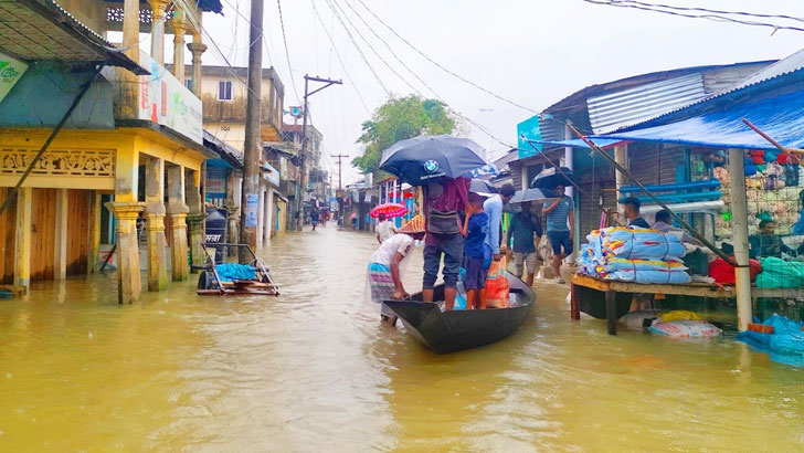 ফেঞ্চুগঞ্জে ত্রাণের জন্য হাহাকার